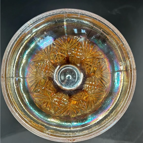 Imperial Twins 1909 Carnival Glass Stand for Punch Bowl - Picture 4 of 4